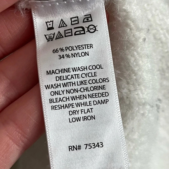 J by Joie • White Fuzzy Super Soft and Cozy Cardigan - Picture 4 of 5